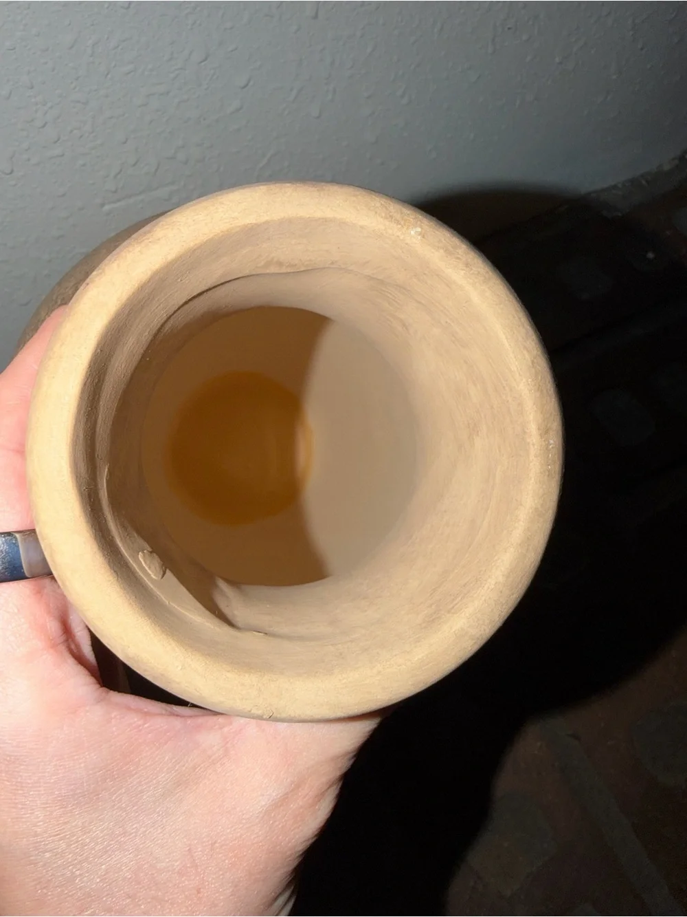 Hand and Earth Ceramic Vase - Rustic Beige